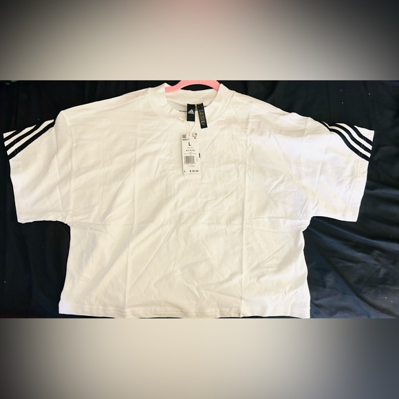 🖤🤍 BRAND NEW adidas Women's Loose Fit Future Icon Three Stripes T-Shirt 🤍🖤 - Picture 7 of 8